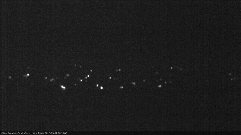 Lake Travis webcam, August 31, 2018 11:15 PM CT