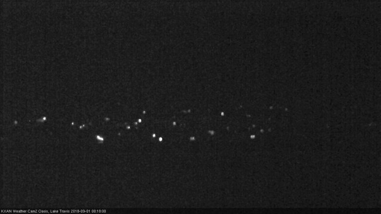 Lake Travis webcam, August 31, 2018 11:20 PM CT