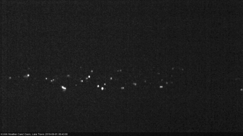 Lake Travis webcam, August 31, 2018 11:45 PM CT