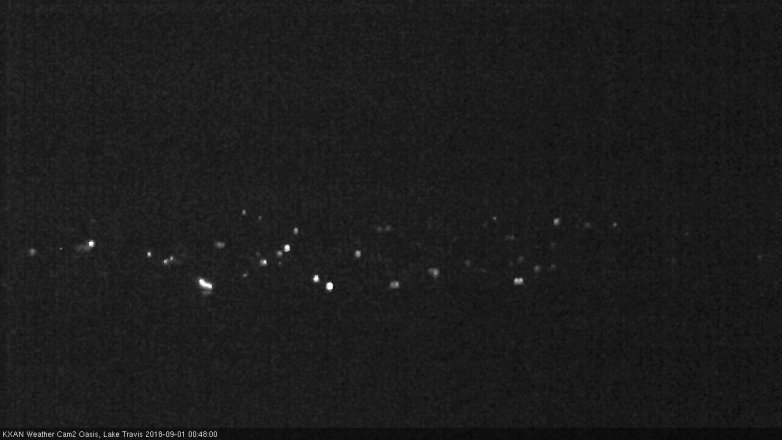 Lake Travis webcam, August 31, 2018 11:50 PM CT