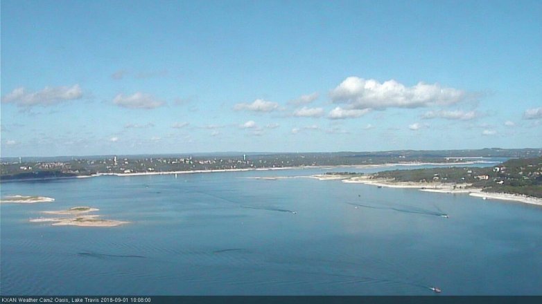 Lake Travis webcam, September 1, 2018 9:10 AM CT