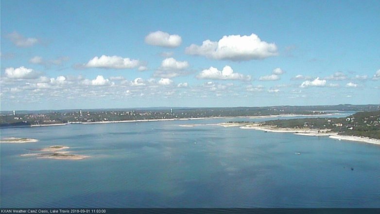 Lake Travis webcam, September 1, 2018 10:05 AM CT