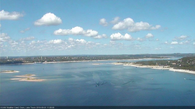 Lake Travis webcam, September 1, 2018 10:10 AM CT