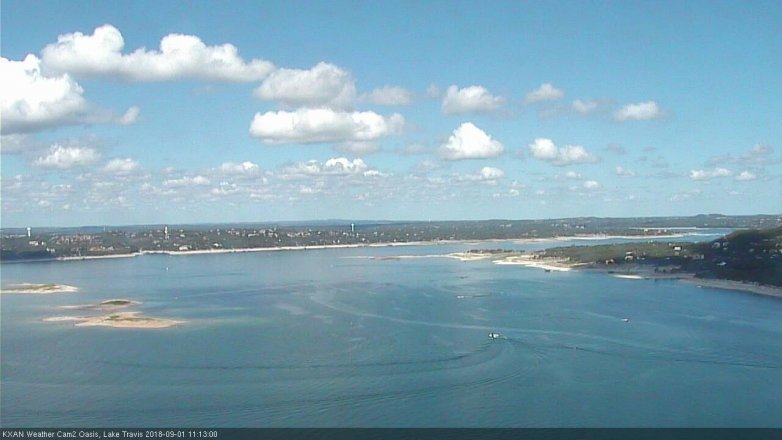 Lake Travis webcam, September 1, 2018 10:15 AM CT