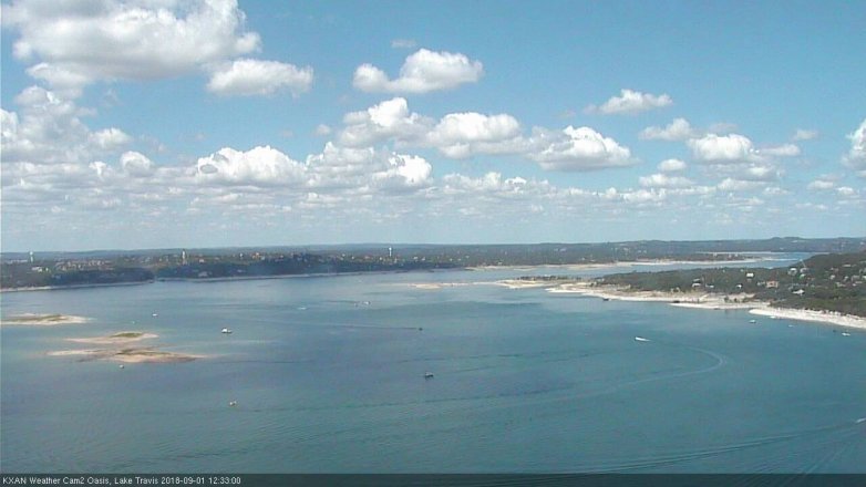 Lake Travis webcam, September 1, 2018 11:35 AM CT