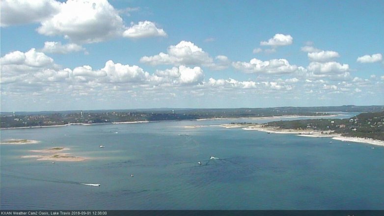 Lake Travis webcam, September 1, 2018 11:40 AM CT