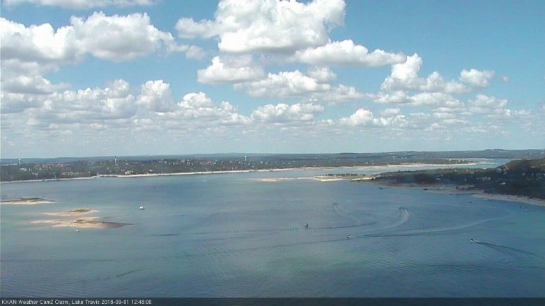 Lake Travis webcam, September 1, 2018 11:50 AM CT