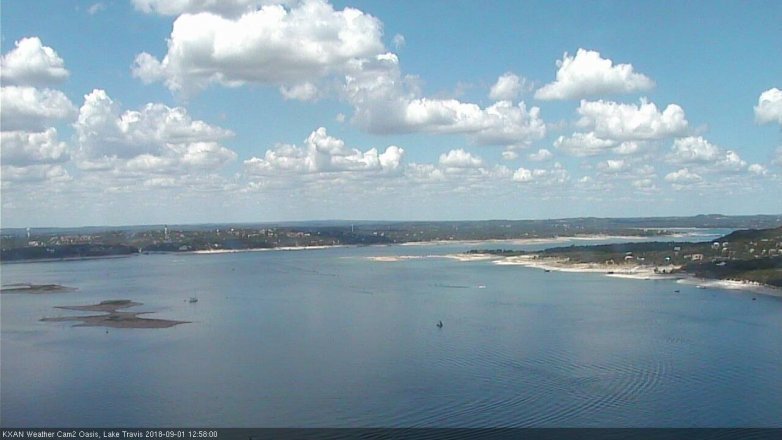 Lake Travis webcam, September 1, 2018 12:00 PM CT