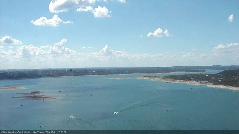 Lake Travis webcam, September 1, 2018 2:40 PM CT