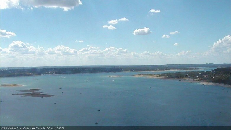 Lake Travis webcam, September 1, 2018 2:50 PM CT