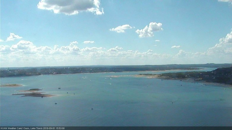Lake Travis webcam, September 1, 2018 2:55 PM CT