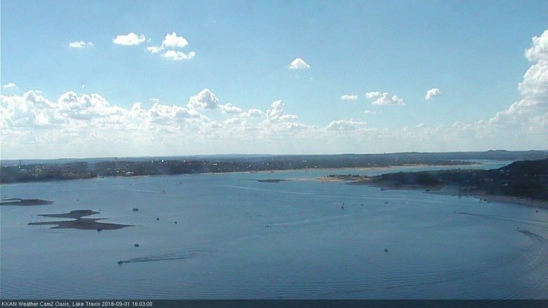 Lake Travis webcam, September 1, 2018 3:05 PM CT