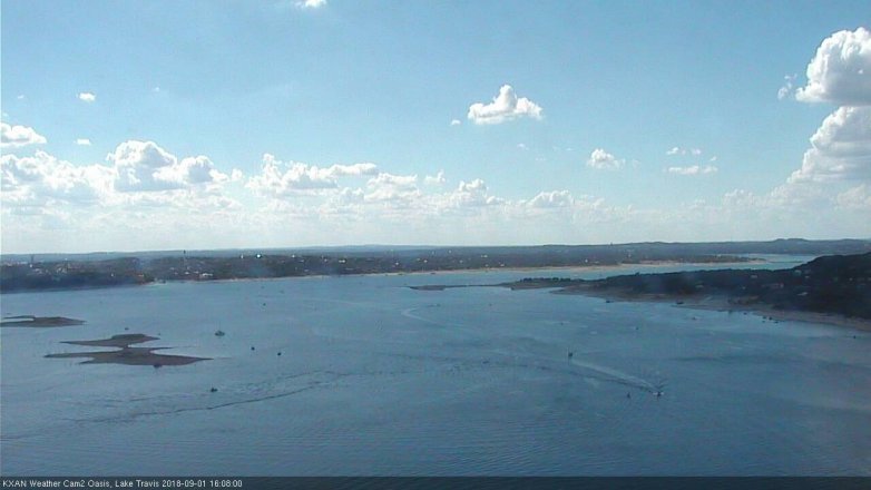 Lake Travis webcam, September 1, 2018 3:10 PM CT