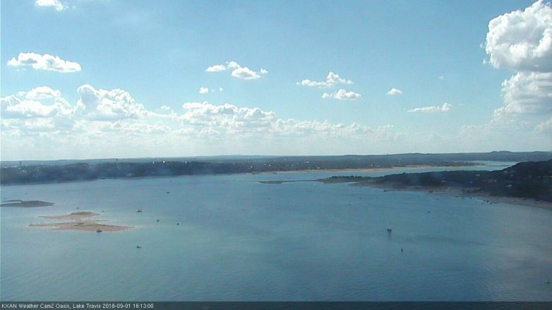 Lake Travis webcam, September 1, 2018 3:15 PM CT