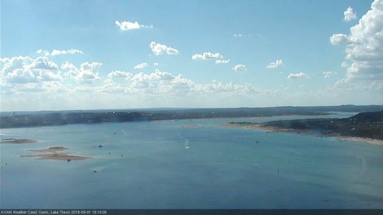 Lake Travis webcam, September 1, 2018 3:20 PM CT