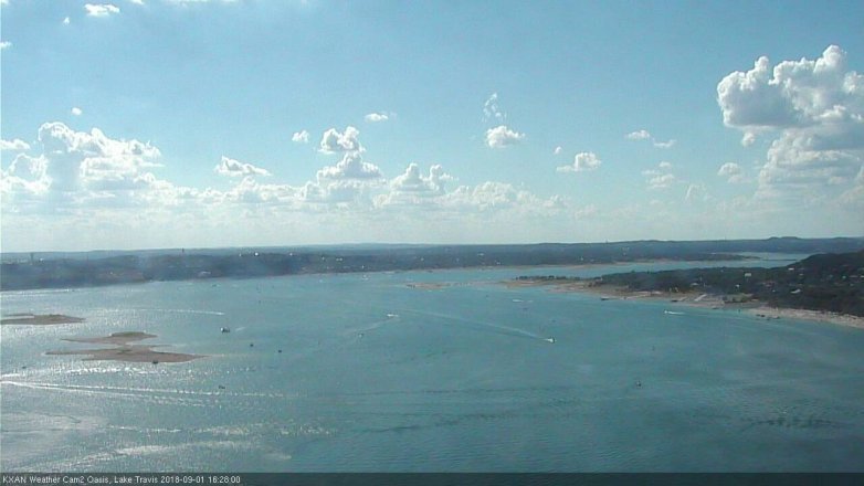 Lake Travis webcam, September 1, 2018 3:30 PM CT