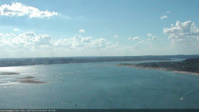 Lake Travis webcam, September 1, 2018 3:40 PM CT