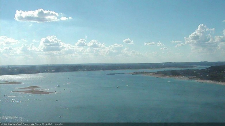 Lake Travis webcam, September 1, 2018 3:45 PM CT