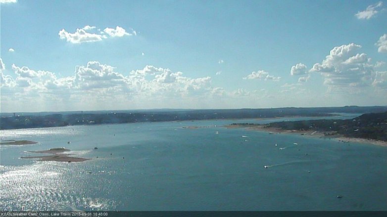 Lake Travis webcam, September 1, 2018 3:50 PM CT