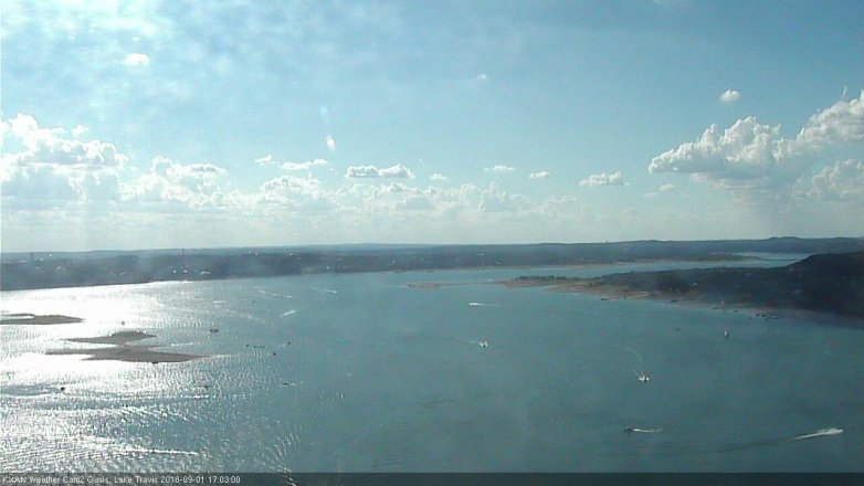 Lake Travis webcam, September 1, 2018 4:05 PM CT