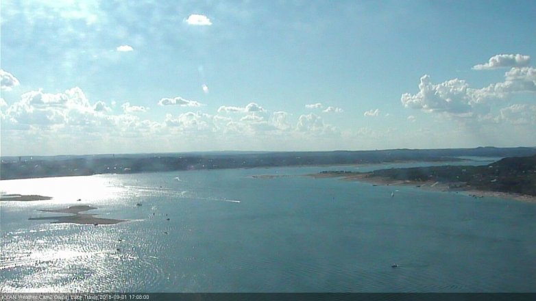 Lake Travis webcam, September 1, 2018 4:10 PM CT