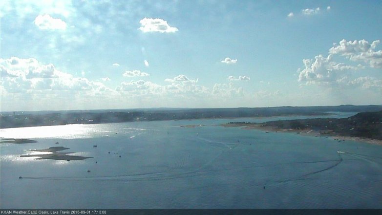 Lake Travis webcam, September 1, 2018 4:15 PM CT