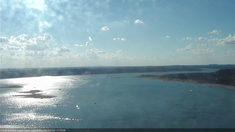 Lake Travis webcam, September 1, 2018 4:30 PM CT