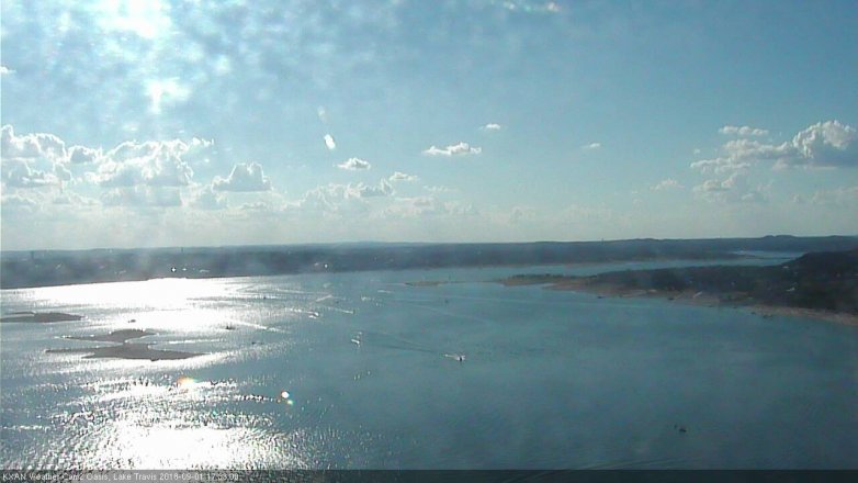 Lake Travis webcam, September 1, 2018 4:35 PM CT