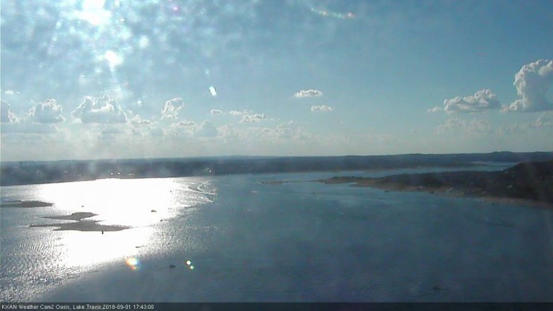 Lake Travis webcam, September 1, 2018 4:45 PM CT