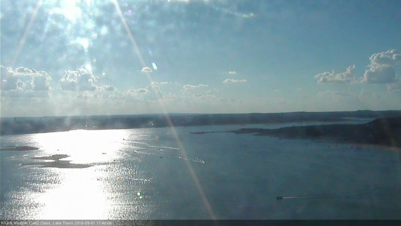 Lake Travis webcam, September 1, 2018 4:50 PM CT