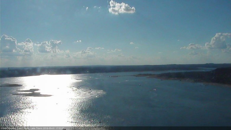 Lake Travis webcam, September 1, 2018 4:55 PM CT