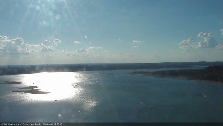 Lake Travis webcam, September 1, 2018 5:00 PM CT