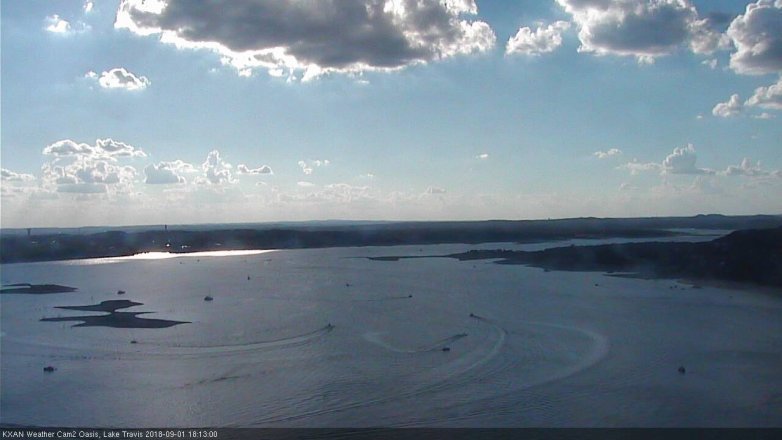 Lake Travis webcam, September 1, 2018 5:15 PM CT