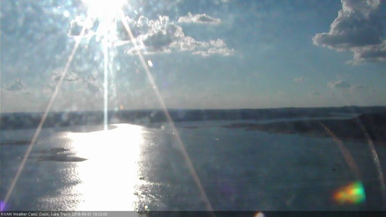 Lake Travis webcam, September 1, 2018 5:25 PM CT