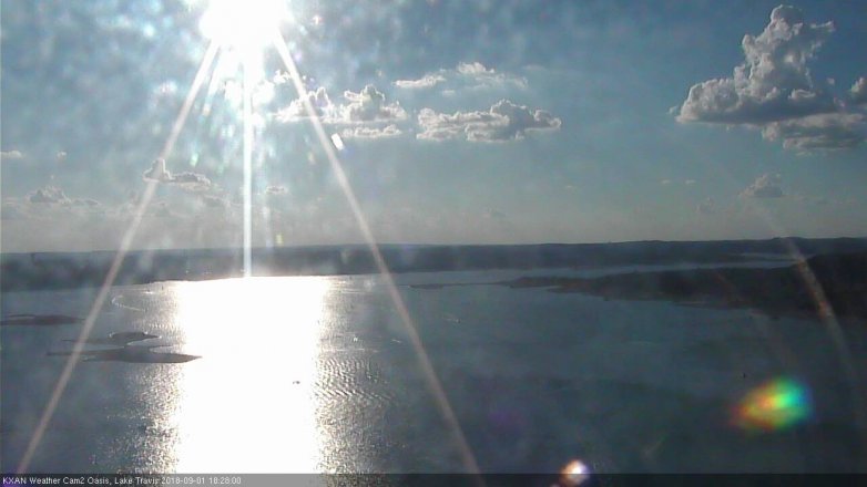 Lake Travis webcam, September 1, 2018 5:30 PM CT