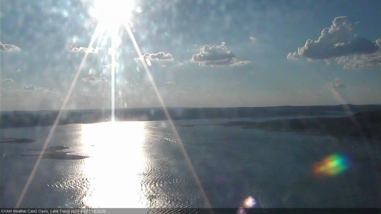 Lake Travis webcam, September 1, 2018 5:35 PM CT