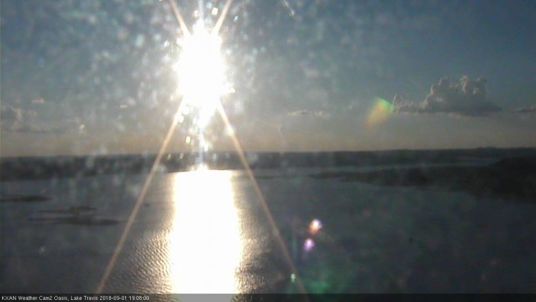 Lake Travis webcam, September 1, 2018 6:10 PM CT
