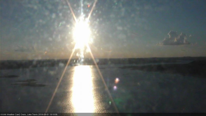 Lake Travis webcam, September 1, 2018 6:20 PM CT