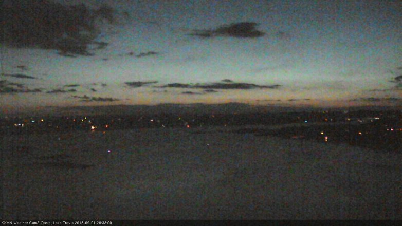 Lake Travis webcam, September 1, 2018 7:35 PM CT