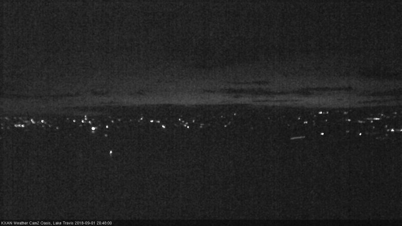 Lake Travis webcam, September 1, 2018 7:50 PM CT