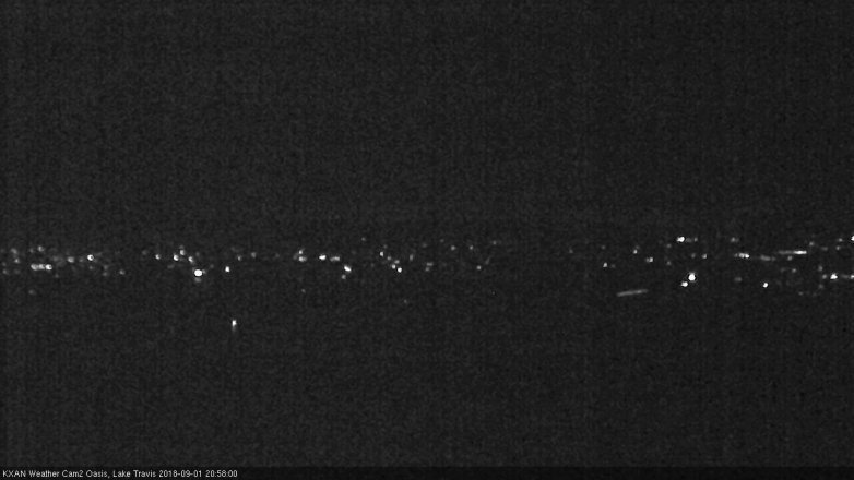 Lake Travis webcam, September 1, 2018 8:00 PM CT