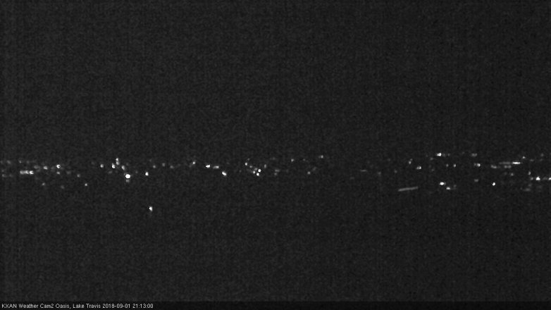 Lake Travis webcam, September 1, 2018 8:15 PM CT