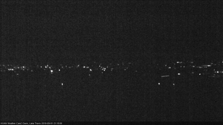 Lake Travis webcam, September 1, 2018 8:20 PM CT