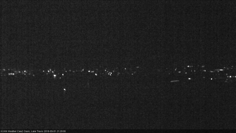 Lake Travis webcam, September 1, 2018 8:30 PM CT