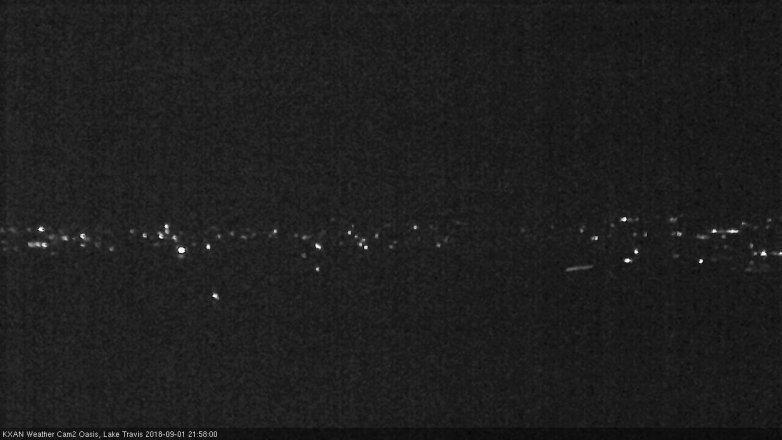 Lake Travis webcam, September 1, 2018 9:00 PM CT
