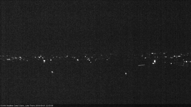 Lake Travis webcam, September 1, 2018 9:05 PM CT