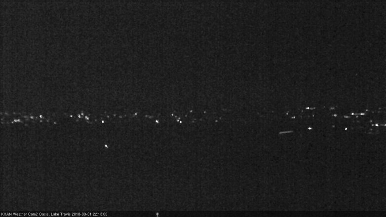 Lake Travis webcam, September 1, 2018 9:15 PM CT