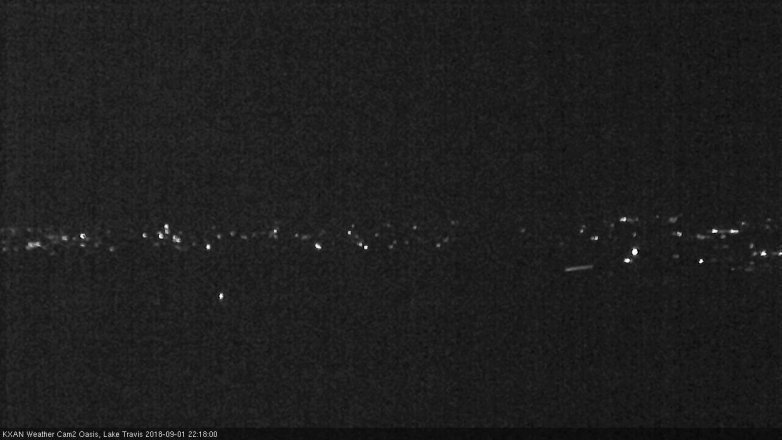 Lake Travis webcam, September 1, 2018 9:20 PM CT