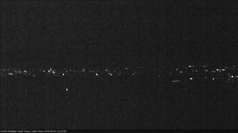Lake Travis webcam, September 1, 2018 9:25 PM CT