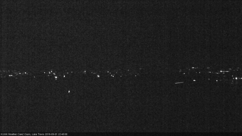 Lake Travis webcam, September 1, 2018 9:50 PM CT